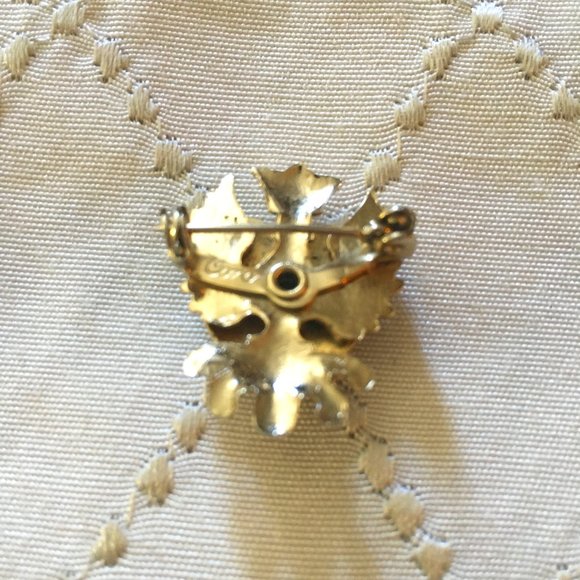 Coro English Heraldic Rampant Lion Pin Signed Damaged - Picture 2 of 5